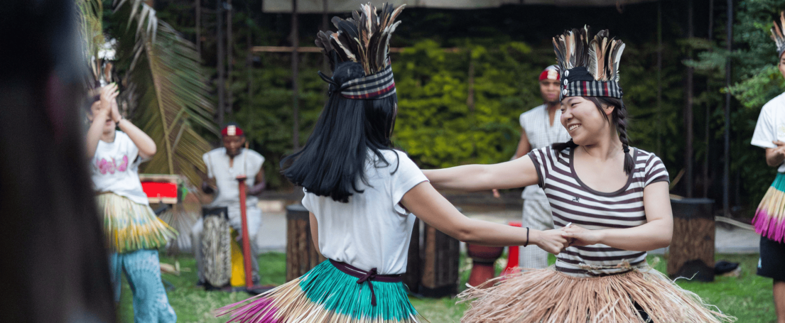 Participants join in with cultural immersion activities in Tanzania